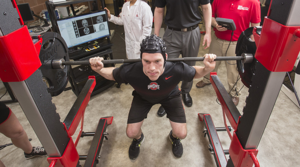 Students in exercise sciene lab