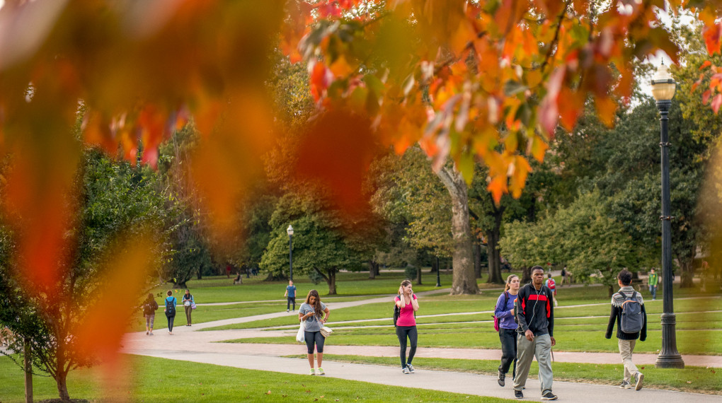 Autumn Campus Scenes Oval