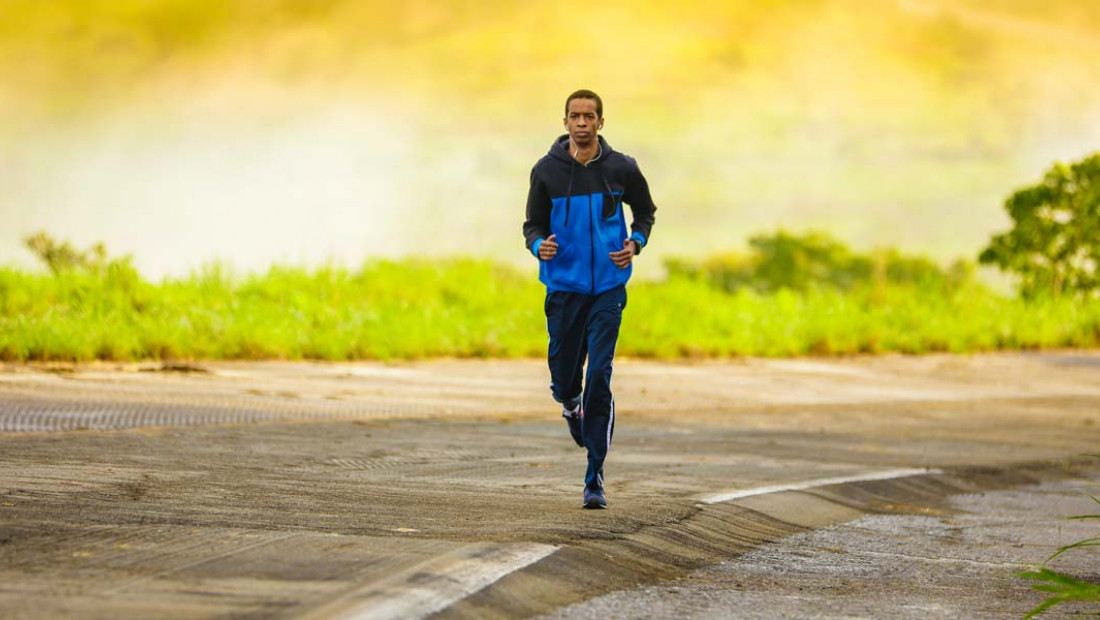 man running