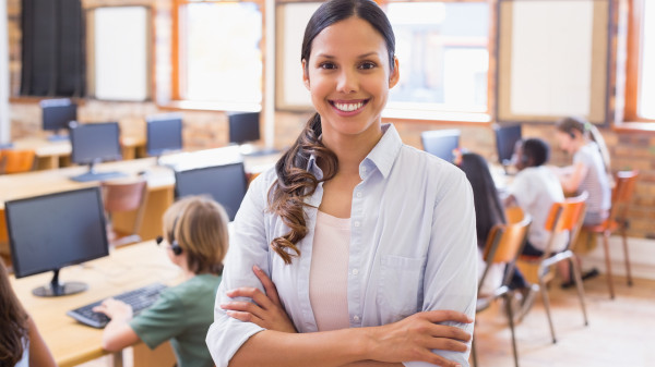 teacher in classroom