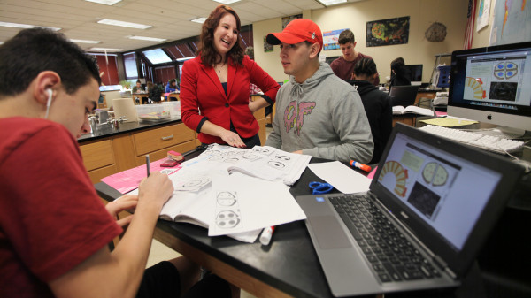 Master teacher in classroom