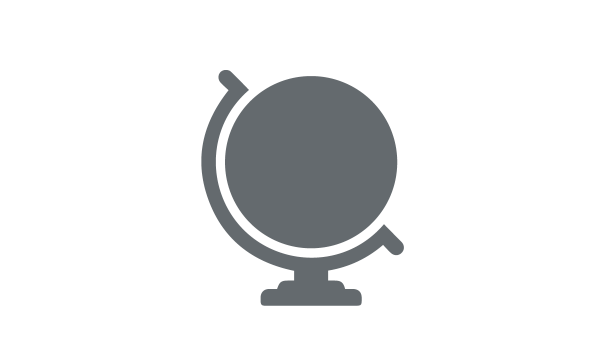 icon shape of a globe