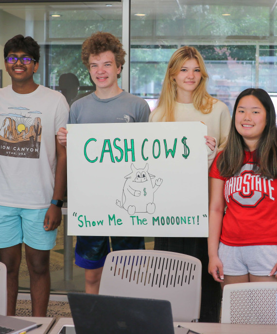 Ohio State students at cffs ummer camp