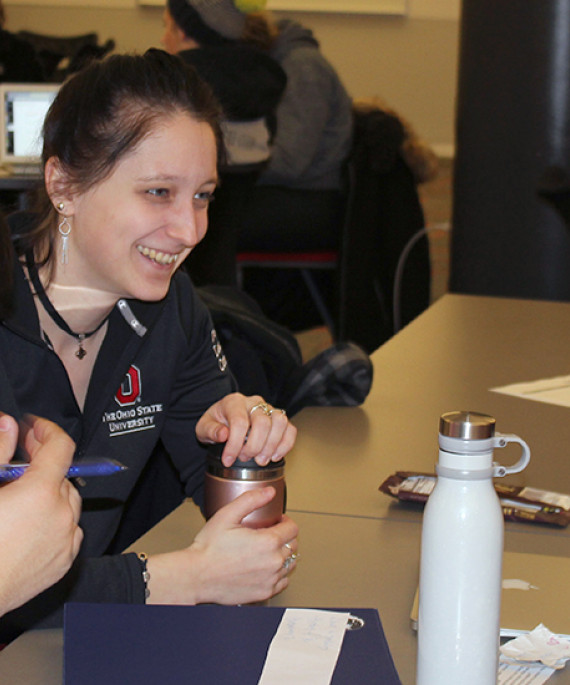 Irina Kuznetcova with students