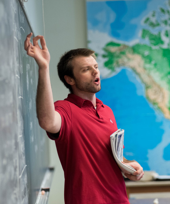 teacher in classroom