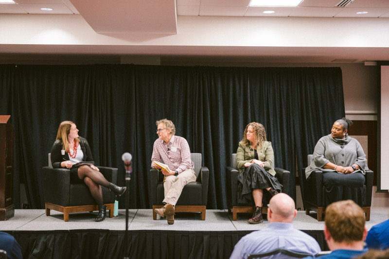 Ohio State EHE panelists and moderator at symposium