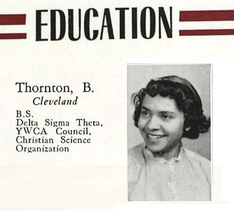 Barbara Harris yearbook profile