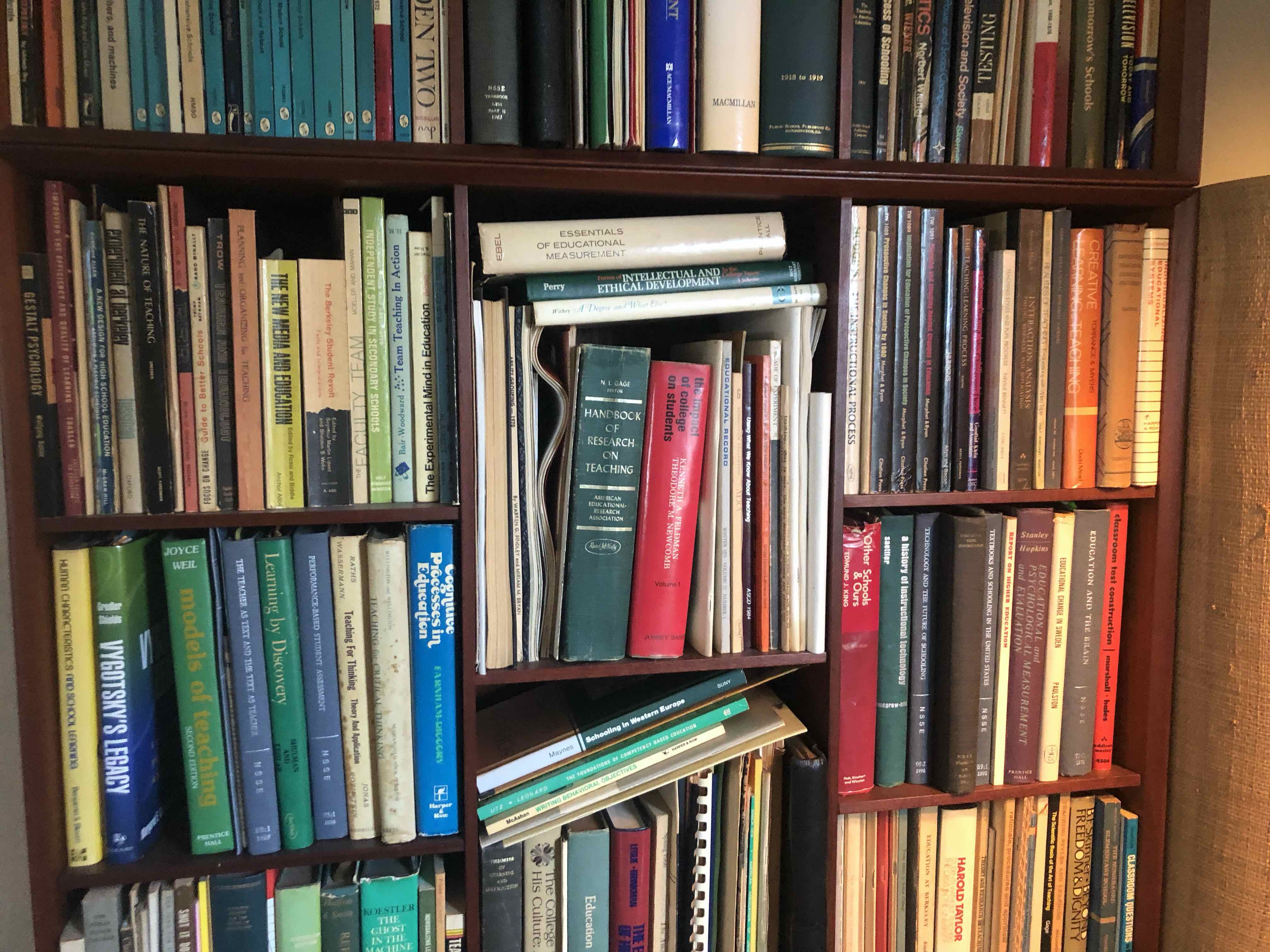 Daniel Tanner bookshelf