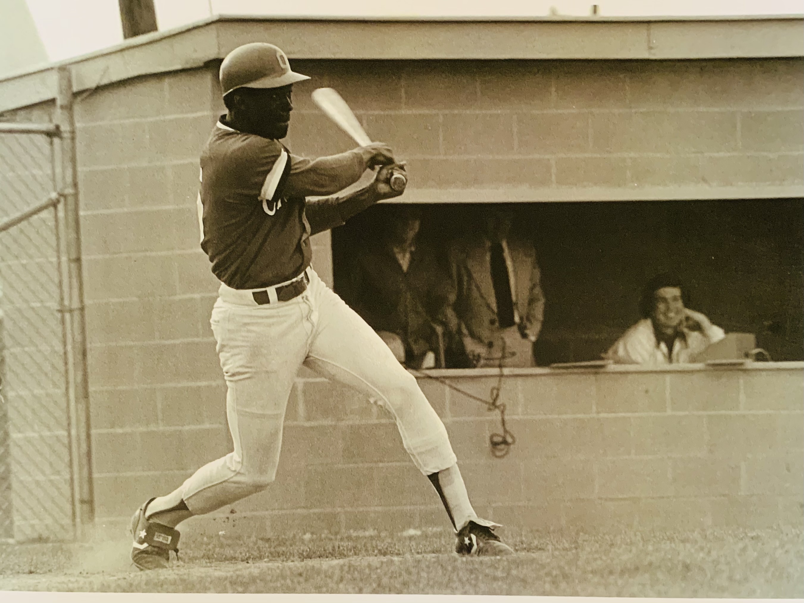 Wade Manning playing baseball for Ohio State